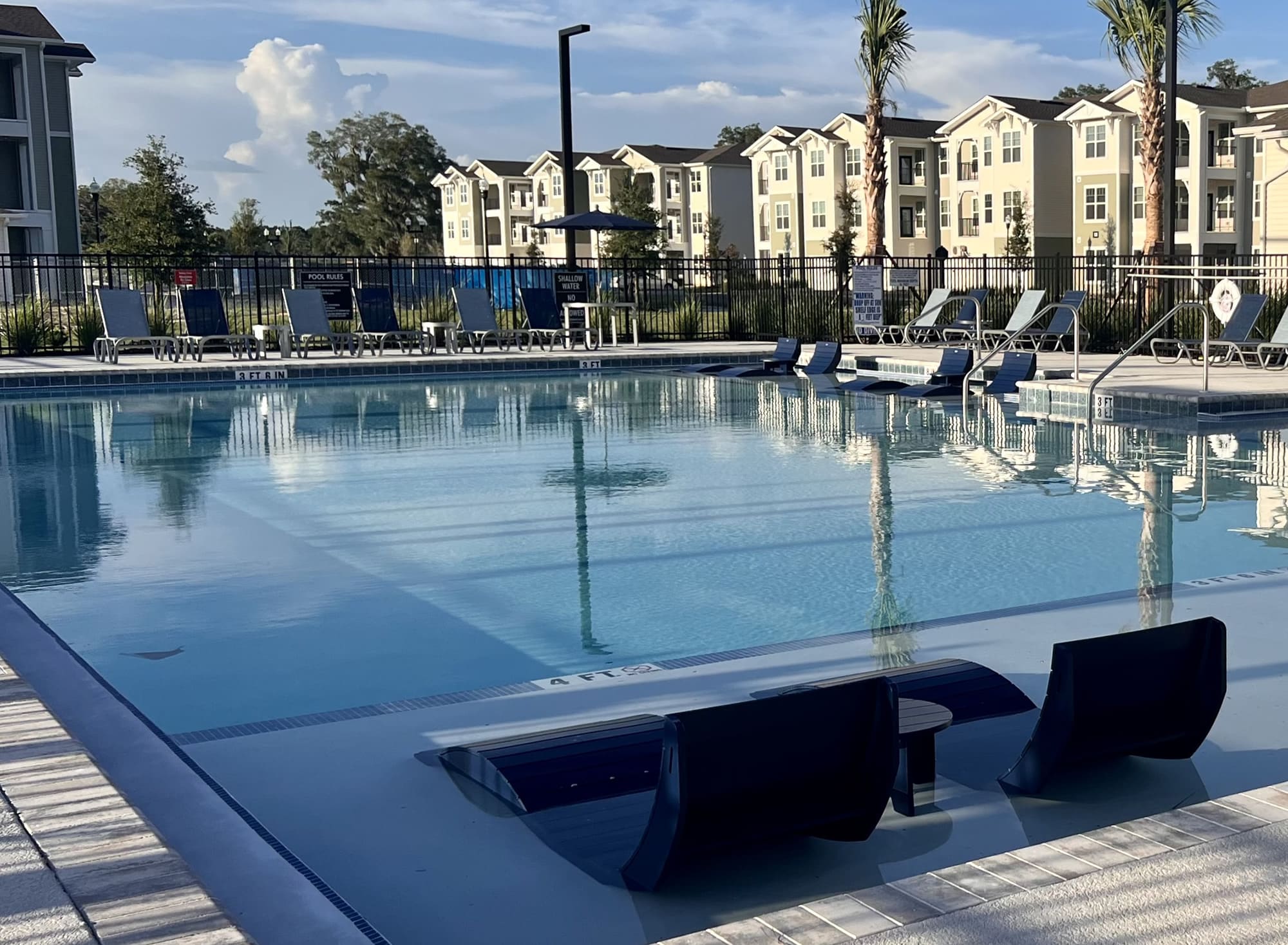 Apartments for rent in Ocala An outdoor swimming pool with lounge chairs at an apartment complex in Ocala during daytime. Aurora St. Leon Apartments in Ocala 2150 NW 21st Avenue | Ocala, FL 34475 (352) 233-4133