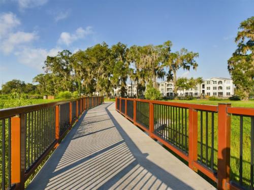 Apartments for rent in Ocala, FL - Walking Bridge with View to Apartments